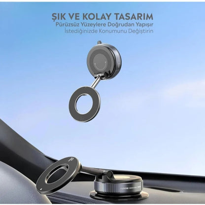 MagHold™ Vakumlu Manyetik Araç İçi Telefon Tutucu - Ultra Güçlü Sarsılmaz Sabitleyici