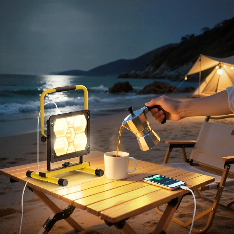 SolarForce™ 400 LED'li Güneş Enerjili Taşınabilir Projektör & Powerbank