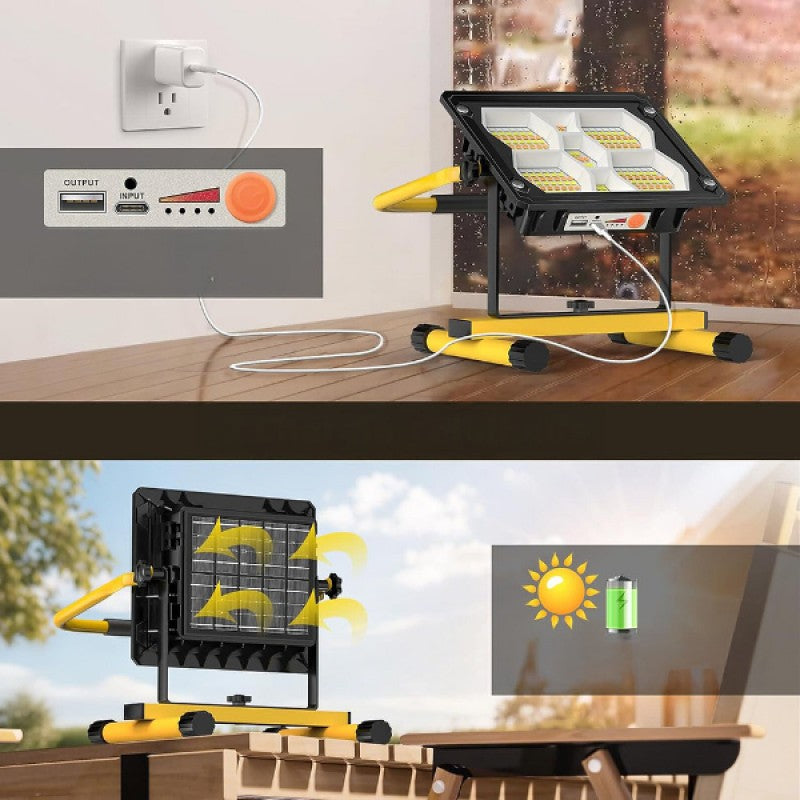 SolarForce™ 400 LED'li Güneş Enerjili Taşınabilir Projektör & Powerbank