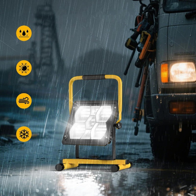SolarForce™ 400 LED'li Güneş Enerjili Taşınabilir Projektör & Powerbank