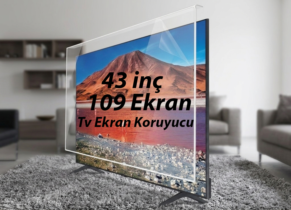 Televizyon Ekran Koruyucu - Kırılmaz - Çizilmez Ekran