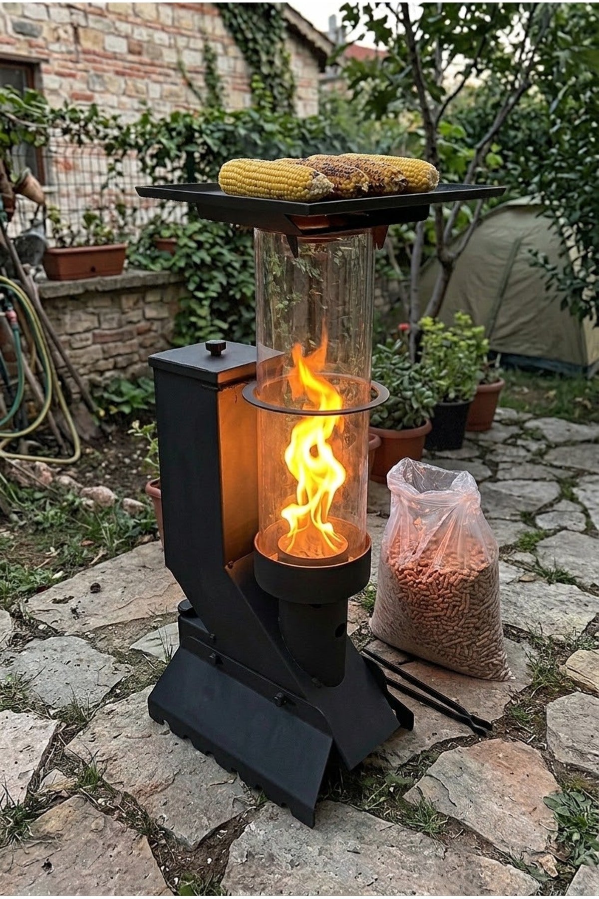 HAN ISI Premium™ - Pratik Mini Kamp ve Balkon Pelet Sobası