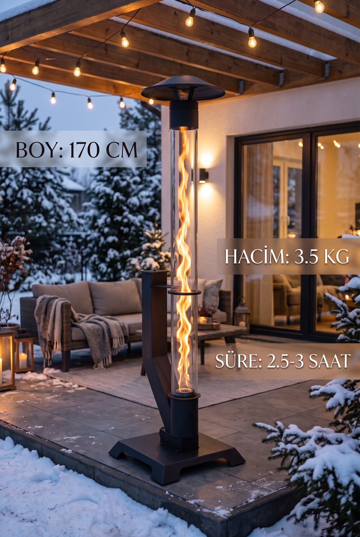 HAN ISI Premium™ - Pratik Mini Kamp ve Balkon Pelet Sobası