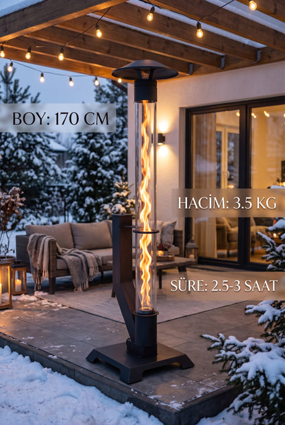 HAN ISI Premium™ - Pratik Mini Kamp ve Balkon Pelet Sobası