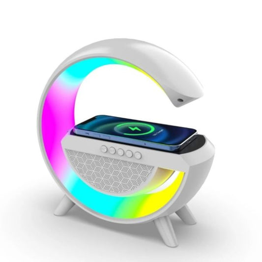 SoundBeam™ Akıllı G-Lamba (RGB Işıklı Hoparlör & Kablosuz Hızlı Şarj İstasyonu)