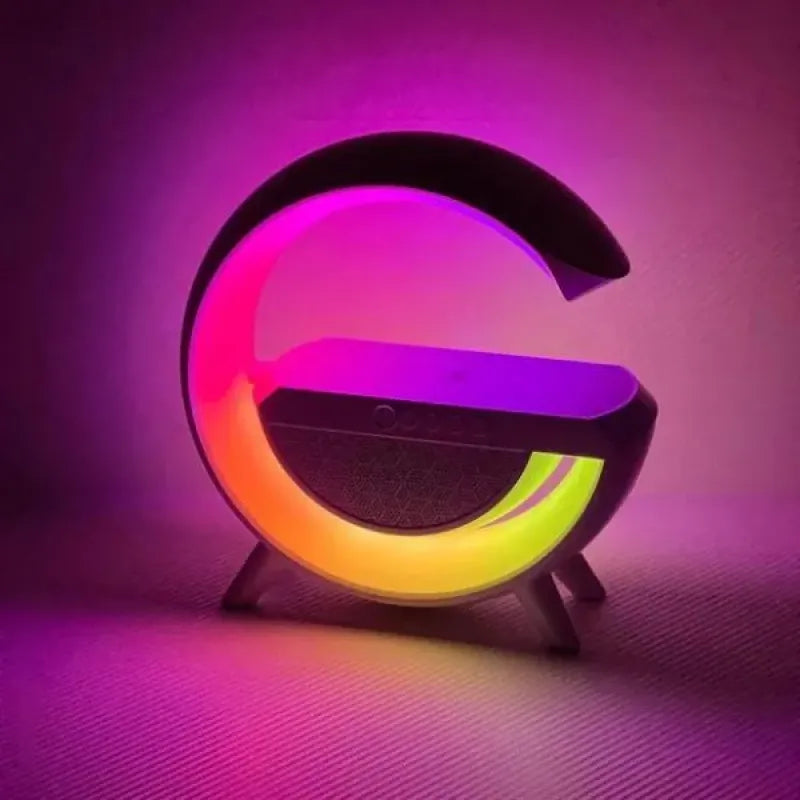SoundBeam™ Akıllı G-Lamba (RGB Işıklı Hoparlör & Kablosuz Hızlı Şarj İstasyonu)