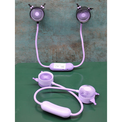 Kuromi™ Şarjlı Boyun Fanı | 2 Kademeli Taşınabilir Mini Vantilatör