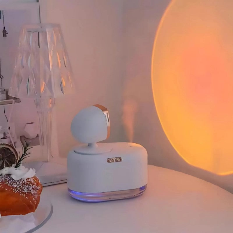 SunsetVibe™ Gün Batımı Lambalı Ultrasonik Hava Nemlendirici & Oda Difüzörü