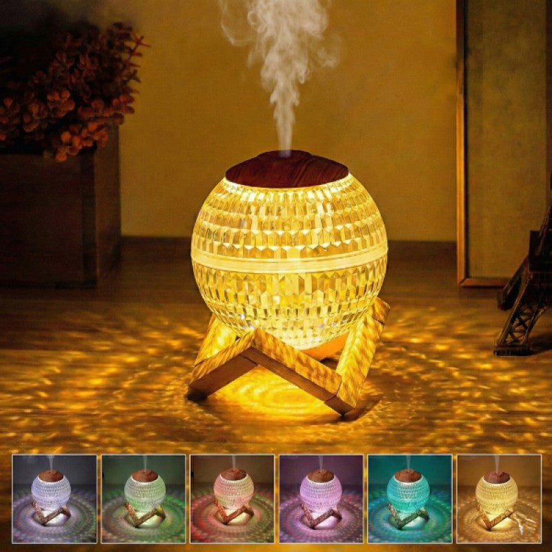 CrystalSphere™ 3D Kristal Küre Tasarımlı RGB Hava Nemlendirici & Difüzör