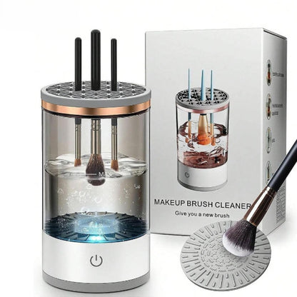 BeautyVibe™ Otomatik Makyaj Fırçası Temizleyici (Saniyeler İçinde Derinlemesine Temizlik)