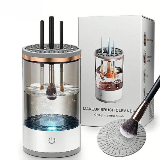 BeautyVibe™ Otomatik Makyaj Fırçası Temizleyici (Saniyeler İçinde Derinlemesine Temizlik)
