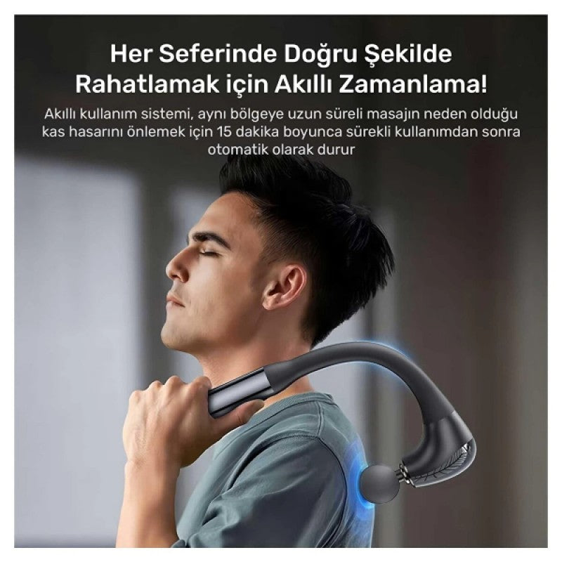 TheragunErgo™ 4 Başlıklı Uzun Saplı Ergonomik Profesyonel Masaj Tabancası