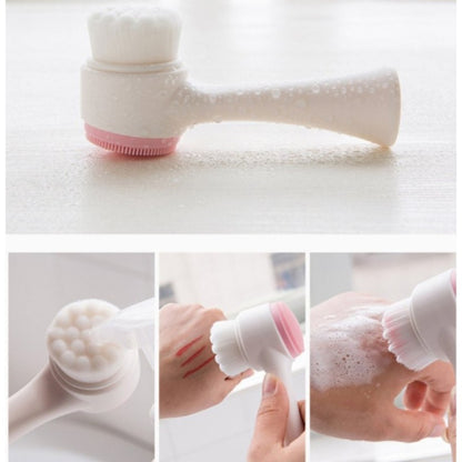 SkinPure™ Çift Taraflı Manuel Yüz Temizleme ve Gözenek Arındırıcı Silikon Fırça